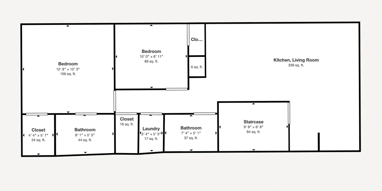 Unit 4 Penthouse Floor Plan